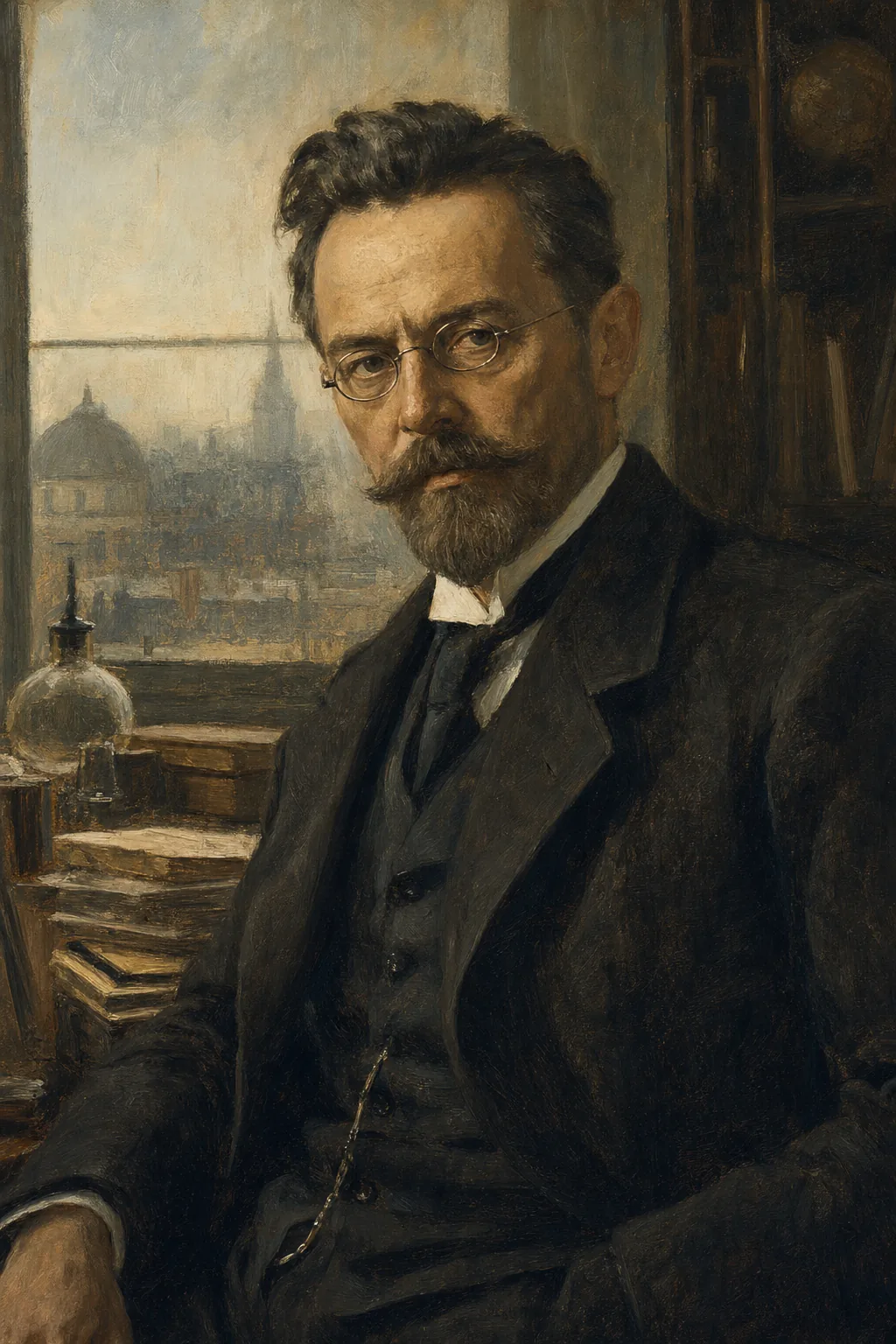 Illustratie van Max Weber